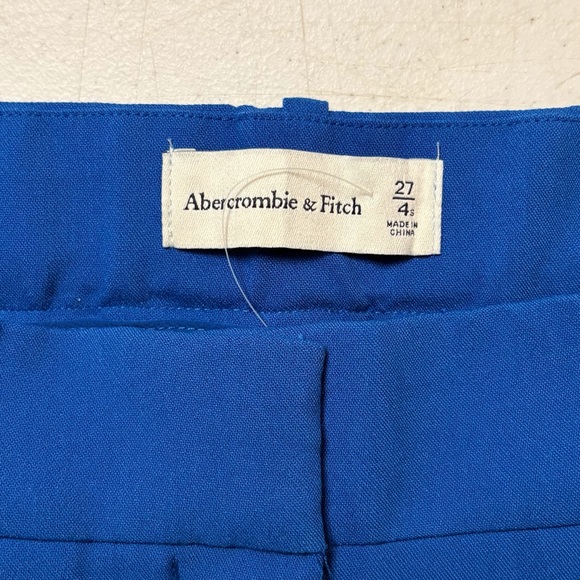 NWT Abercrombie & Fitch Sloane Tailored Wide Leg Trouser Pant in Blue - Picture 6 of 7
